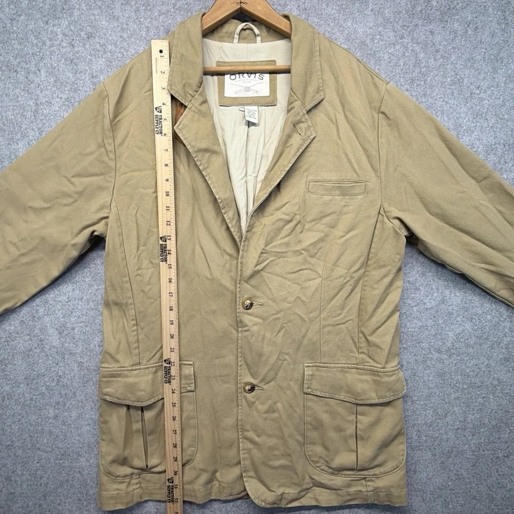 Vintage Orvis Chore Coat Men's Large Canvas Jacket Worker Utility Size 42L